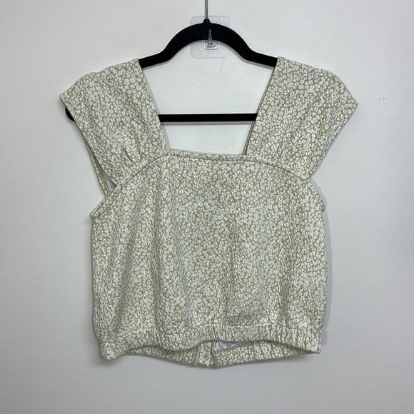 Madewell Floral Jacquard Button-Front Top XS - Picture 4 of 7